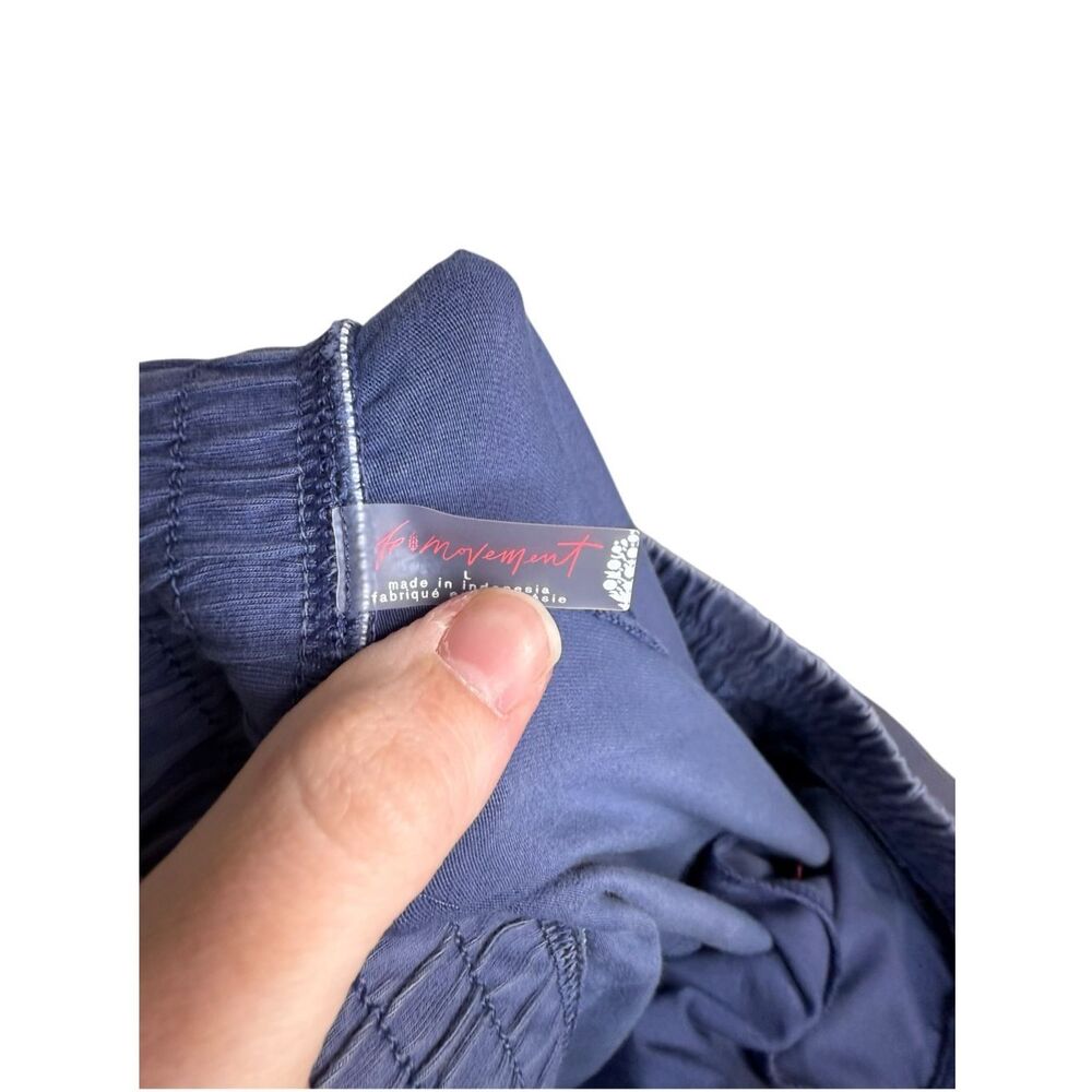 Free People Movement Hot Shot Logo Crossover 2-Piece Set Blue Indigo Size Large - Picture 10 of 11